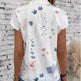 Women's Casual Stand Collar Short-sleeved Digital Printed Top T-shirt - EX-STOCK CANADA