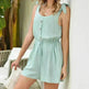 Women's Coconut Buckle Sleeveless Jumpsuit Lace-up - EX-STOCK CANADA