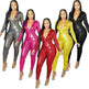 Women's Deep V Bronzing Jumpsuit - EX-STOCK CANADA