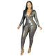 Women's Deep V Bronzing Jumpsuit - EX-STOCK CANADA