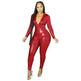 Women's Deep V Bronzing Jumpsuit - EX-STOCK CANADA