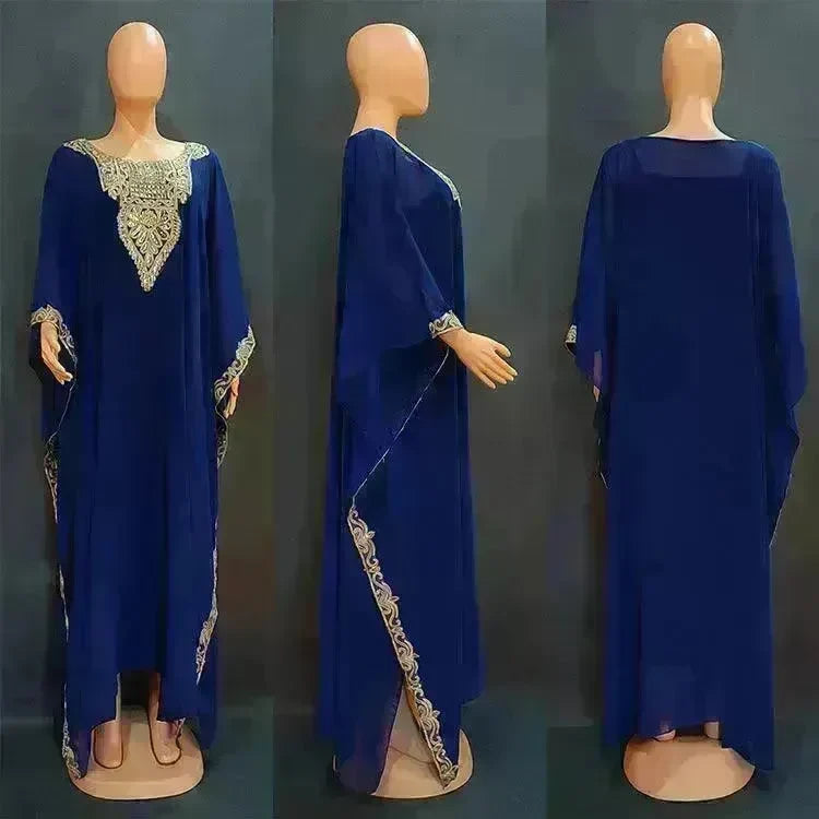 Women's Dress Embroidered Lace Arab Robe - EX-STOCK CANADA