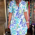 Women's Fashion Casual Digital Printing Loose Dress - EX-STOCK CANADA