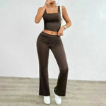 Women's Fashion Casual Solid Color Vest Body-hugging Suit - EX-STOCK CANADA