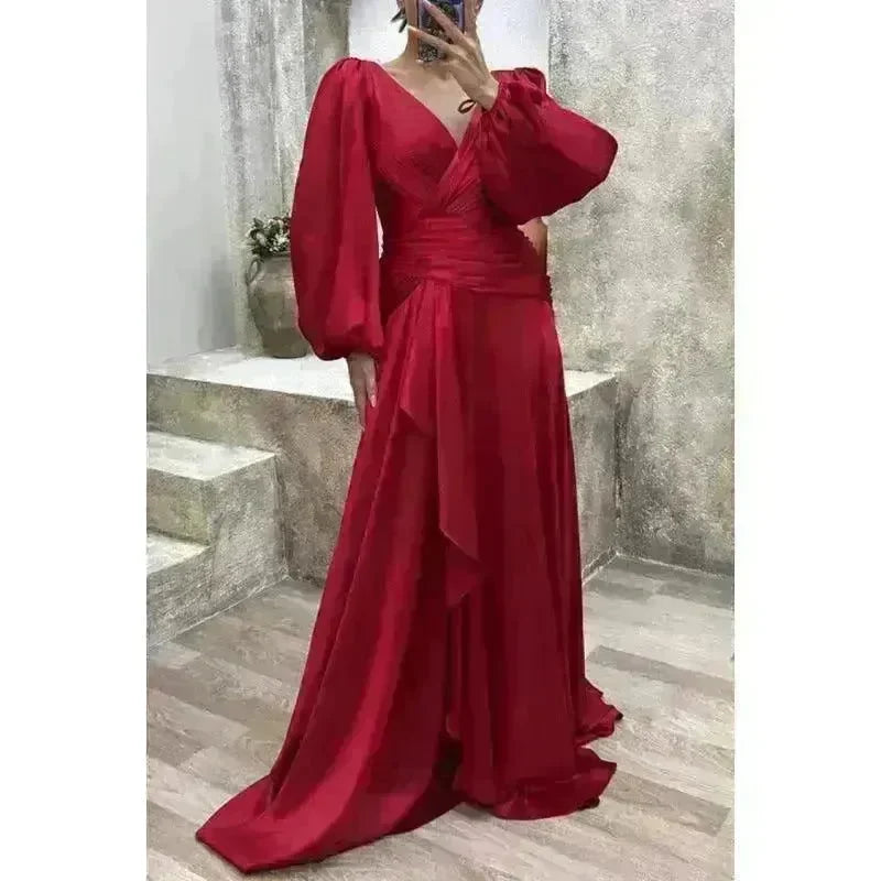 Women's Fashion Dress Solid Color - EX-STOCK CANADA