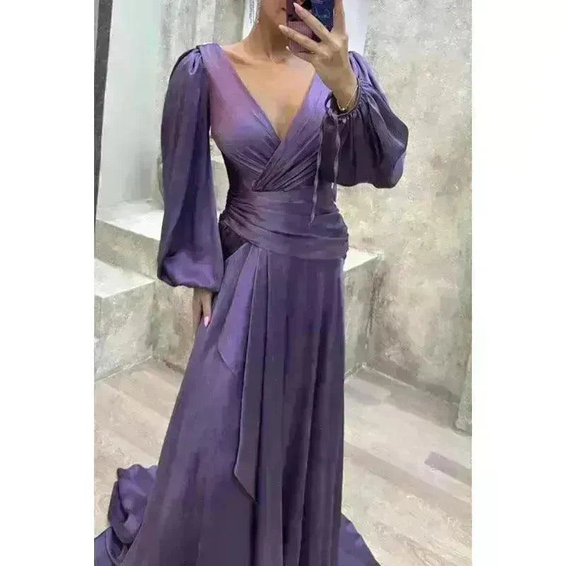Women's Fashion Dress Solid Color - EX-STOCK CANADA