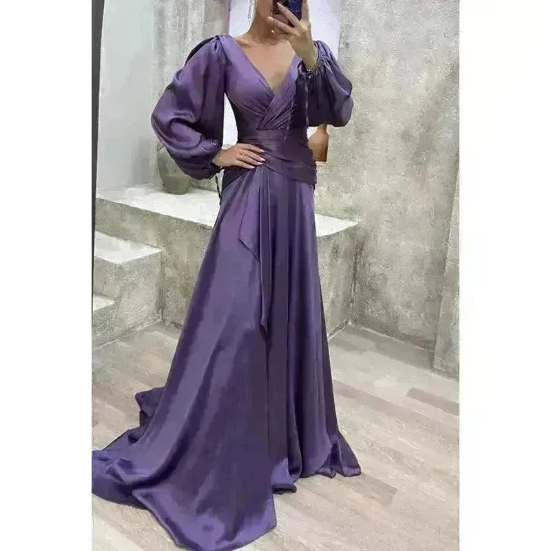 Women's Fashion Dress Solid Color - EX-STOCK CANADA