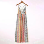 Women's Fashion High Waist Sling Cross Deep V-neck Dress - EX-STOCK CANADA