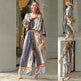 Women's Fashion Loose Printed Top Two-piece Pants - EX-STOCK CANADA