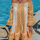 Women's Fashion Patchwork Flared Sleeves Dress - EX-STOCK CANADA