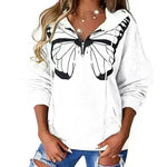 Women's Fashion Patchwork Print Hooded Loose Sweatshirt - EX-STOCK CANADA