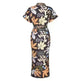 Women's Fashion Printed Temperament Loose Casual Lace-up Dress - EX-STOCK CANADA