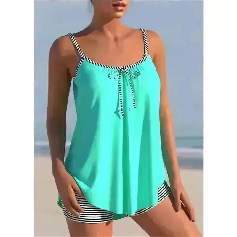 Women's Fashion Solid Color Loose Beach Casual Swimming Suit - EX-STOCK CANADA