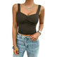 Women's Fashion Solid Color Slim-fit Twist Strap Top - EX-STOCK CANADA