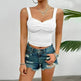 Women's Fashion Solid Color Slim-fit Twist Strap Top - EX-STOCK CANADA