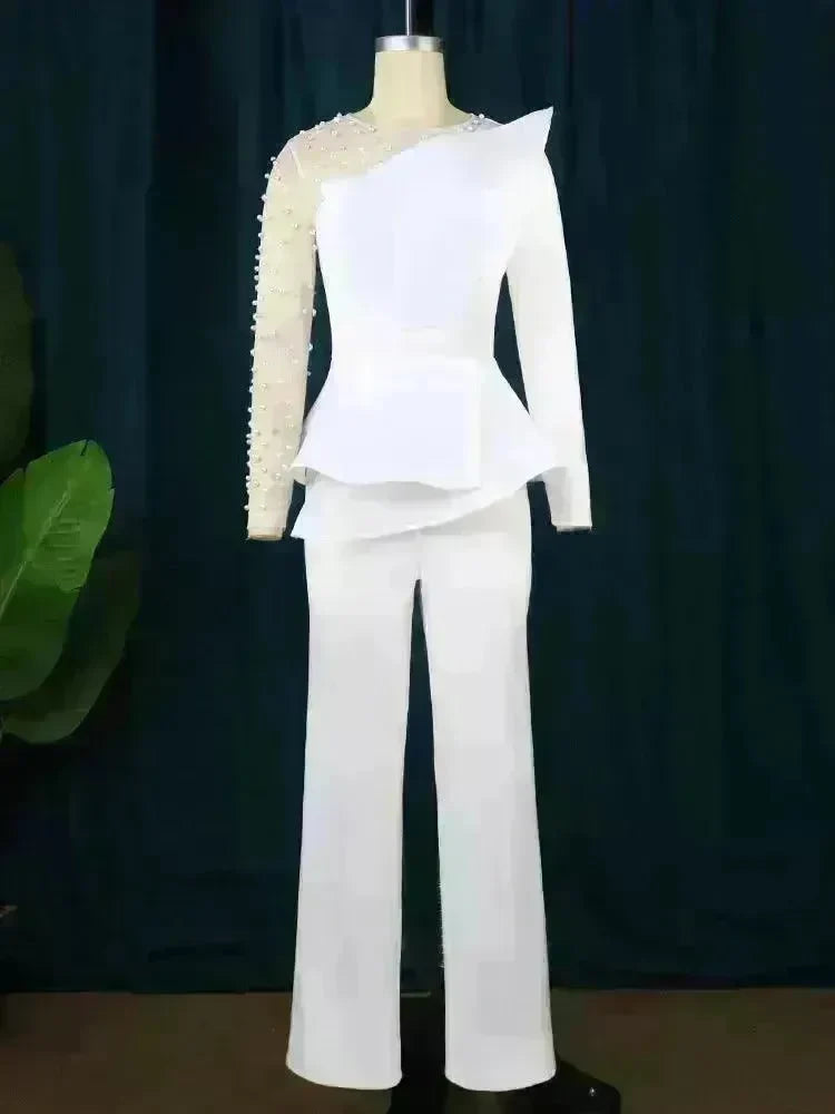 Women's Fashion Splicing Beads Jumpsuit - EX-STOCK CANADA