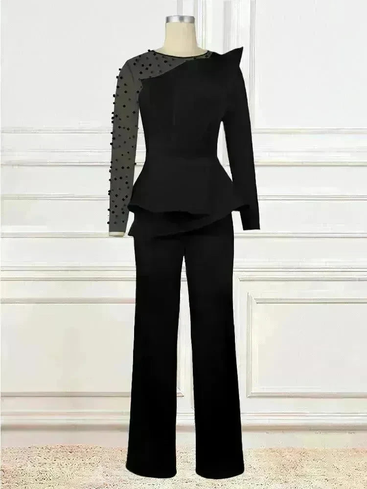 Women's Fashion Splicing Beads Jumpsuit - EX-STOCK CANADA