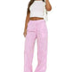 Women's Fashionable Loose High Waist Trousers - EX-STOCK CANADA