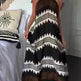 Women's Halterneck Printed Expansion Skirt For Vacation Beach Dress - EX-STOCK CANADA