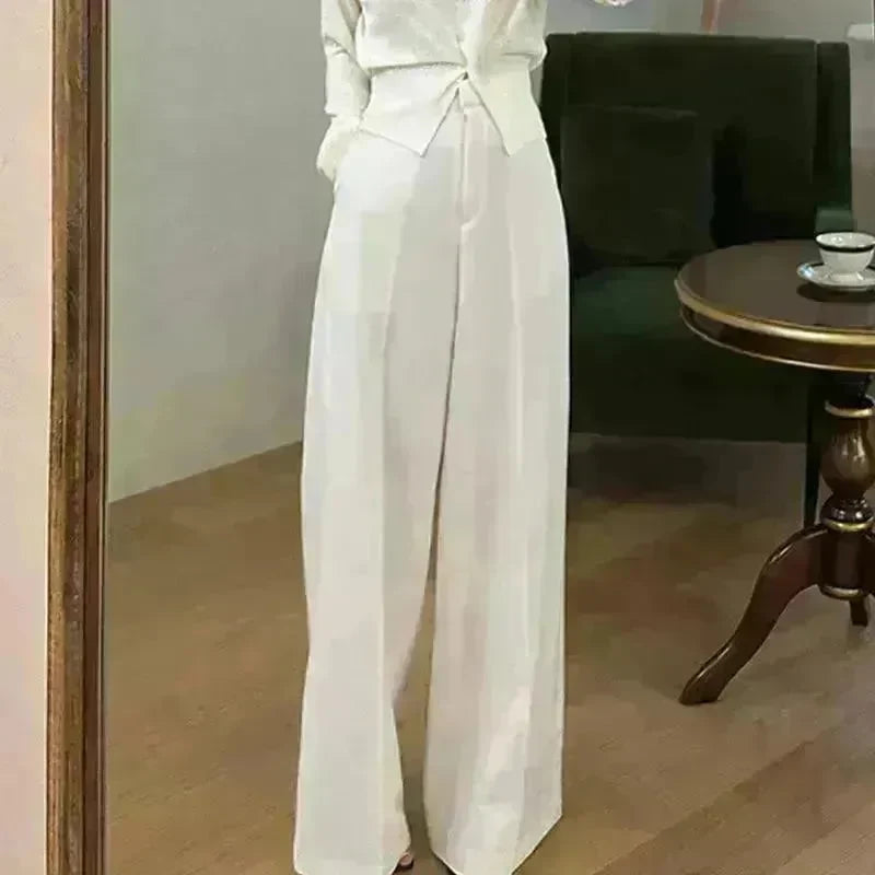 Women's Hanging Wide Leg Mopping Casual Pants - EX-STOCK CANADA
