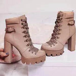 Women's High Heel Mid-heel Boots Thick Heel Women's Boots - EX-STOCK Canada