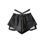 Women's High Waist Running Athletic Gym Hot Pants - EX-STOCK CANADA