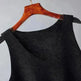 Women's Inverness V-neck Base Knitwear Wide-leg Trousers Three-piece Set - EX-STOCK CANADA
