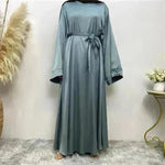 Women's Lace Up Satin Arab Dress - EX-STOCK CANADA