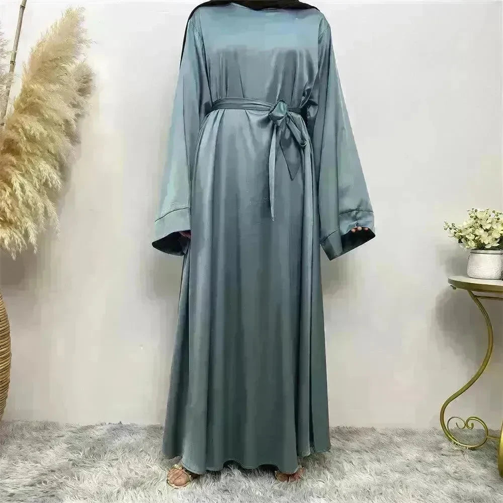 Women's Lace Up Satin Arab Dress - EX-STOCK CANADA