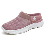 Women's Mesh Sandals Summer Breathable Lazy Slippers One-step Round Toe Half-slip Beach Slippers . - EX-STOCK Canada