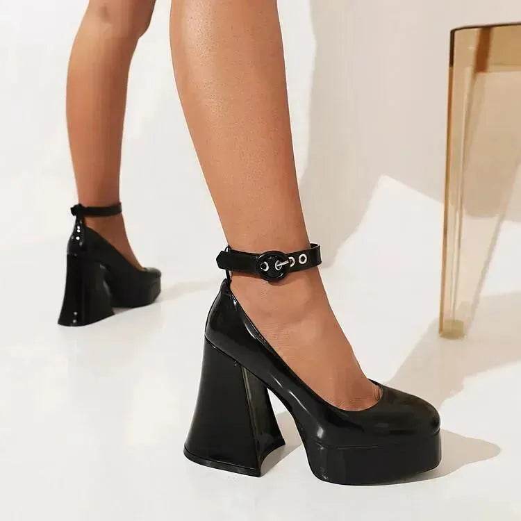 Women's Platform Thick Heel High Heel Shoes - EX-STOCK Canada