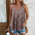 Women's Printed Knitted Vest Top - EX-STOCK Canada
