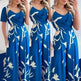 Women's Printed Suspender Waist Wide-leg Jumpsuit - EX-STOCK CANADA