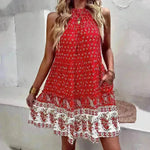 Women's Printed Wear Bohemian Casual Vacation Beach Style Independent Station Skirt - EX-STOCK CANADA