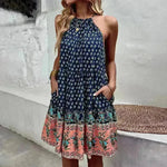 Women's Printed Wear Bohemian Casual Vacation Beach Style Independent Station Skirt - EX-STOCK CANADA