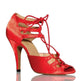 Women's Red Low Heel Dance Shoes High Heel - EX-STOCK Canada