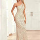Women's Sequin Fully Lined Back Zip Evening Gown - EX-STOCK CANADA