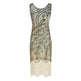 Women's Sequined Mesh Sleeveless Peacock Dress - EX-STOCK Canada