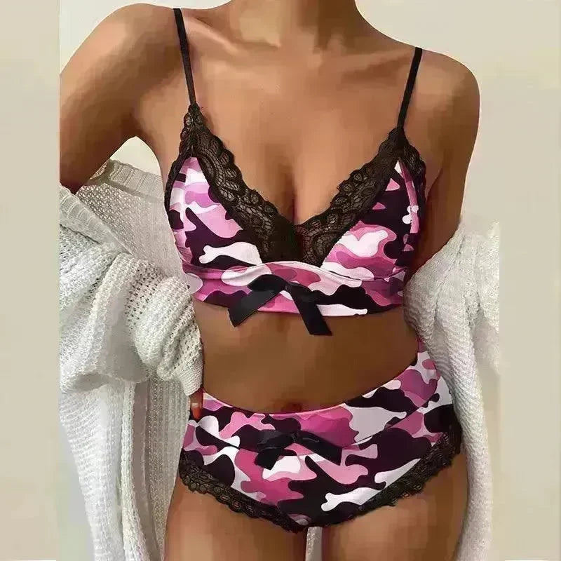 Women's Sexy Lingerie Lace Suspenders Three-point Sexy Lingerie - EX-STOCK CANADA