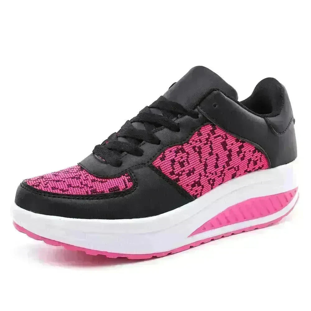 Women's Shoes, Flying Woven Leather Shoes, Sports Platform Shoes, Student Platform Shoes - EX-STOCK CANADA