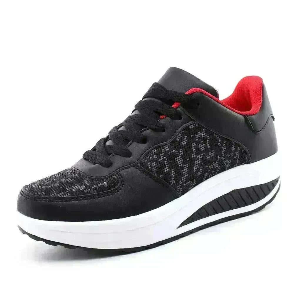 Women's Shoes, Flying Woven Leather Shoes, Sports Platform Shoes, Student Platform Shoes - EX-STOCK CANADA