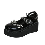 Women's Shoes Heightening Platform Chain Mary Jane High Heels - EX-STOCK Canada