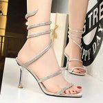 Women's Shoes Stiletto Heels Snake-shaped Winding Rhinestone - EX-STOCK Canada