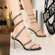 Women's Shoes Stiletto Heels Snake-shaped Winding Rhinestone - EX-STOCK Canada