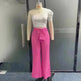 Women's Shoulder Puff Sleeve Top Wide Leg Pants Two-piece Set - EX-STOCK CANADA