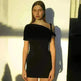 Women's Slim Hip Dress Summer Fashion One-shoulder Short Sleeve Solid Color Mini Dress - EX-STOCK CANADA