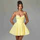Women's Sling A- Line Sleeveless Charming Mini Dress Clinched Waist Slim-fit flared dress - EX-STOCK Canada