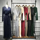 Women's Solid Color Middle Eastern Arab Long Dress - EX-STOCK CANADA