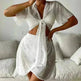 Women's Solid Color Two-piece Swimsuit Sun-proof Beach Dress - EX-STOCK CANADA