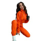 Women's Stand up Collar Cinched European And American Leisure Jumpsuit - EX-STOCK CANADA